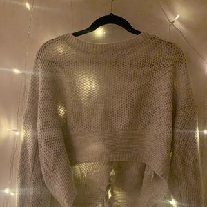 Cute Express Crop Top Sweater